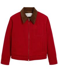 Ami Paris - Cotton Zipped Jacket With Ami De Coeur - Lyst