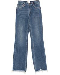 Alice + Olivia - Delancey Frayed Bootcut Jeans - Lyst