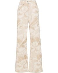 MSGM - Vaqueros Rectos De Talle Alto - Lyst