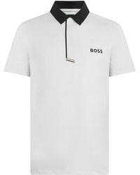 BOSS - Polo Con Logo Estampado - Lyst