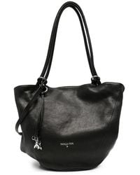 Patrizia Pepe - Logo-Plaque Leather Shoulder Bag - Lyst