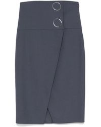 Patrizia Pepe - Falda midi con botones - Lyst