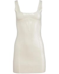 Fleur du Mal - Sequin Knit Mini Dress - Lyst