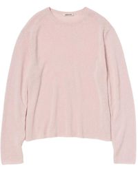 AURALEE - Fine-Knit Crew-Neck Sweater - Lyst