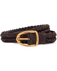 Tom Ford - Woven Suede Belt - Lyst