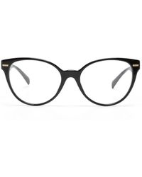 Versace - Bril Met Rond Montuur - Lyst