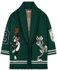 Alanui - X Looney Tunes Sporty Bugs Bunny & Sylvester Jacquard-Knit Cardigan - Lyst