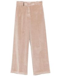 Peserico - Corduroy Wide-Leg Trousers - Lyst