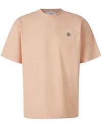 Stone Island - Ribbed Insignia Patch T-Shirt - Lyst