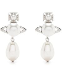 Vivienne Westwood - Orecchini A Bottone Con Decorazione Orb - Lyst