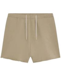 Sweet Pants - Logo-Patch Raw-Edge Shorts - Lyst