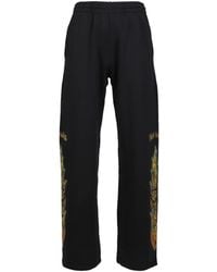 we11done - Flame-Graphic Track Pants - Lyst
