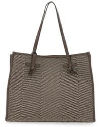 MARCELLA CLUB - Marcella Herringbone-Pattern Tote Bag - Lyst