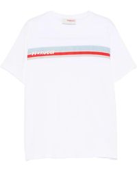 Fiorucci - Logo-Print Striped T-Shirt - Lyst
