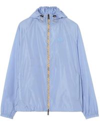 Burberry - Checker-Tape Nylon Hooded Jacket - Lyst
