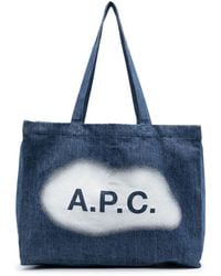 A.P.C. - Diane Shopper im Jeans-Look - Lyst