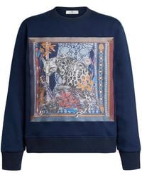 Etro - Leopard-Print Sweatshirt - Lyst