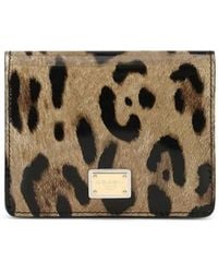 Dolce & Gabbana - Printed Leather Wallet - Lyst