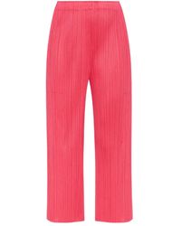 Pleats Please Issey Miyake - Pleated Trousers - Lyst