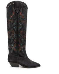 Isabel Marant - Denvee 40mm Suede Cowboy Boots - Lyst