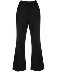 Chloé - Cropped Flared Trousers - Lyst