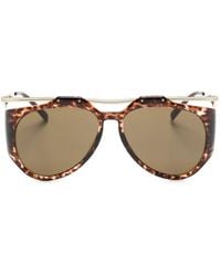 Saint Laurent - Sl M137 Amelia Havana Sunglasses - Lyst