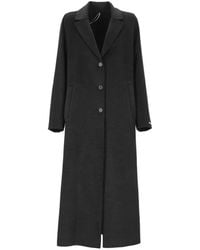 Marella - Single-Breasted Notched-Lapel Coat - Lyst