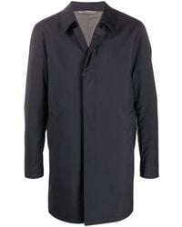 Canali Trenchcoat Met Enkele Rij Knopen - Blauw