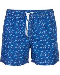 Fedeli - Dolphin-Print Swim Shorts - Lyst