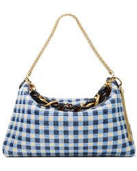 Jimmy Choo - Callie Maxi Check Chain Shoulder Bag - Lyst