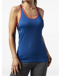 Reebok - Canotta Workout Ready Con Bordo A Contrasto - Lyst
