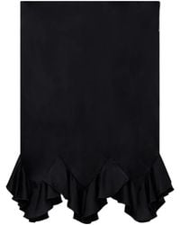 Stella McCartney - Ruffled Satin Midi Skirt - Lyst