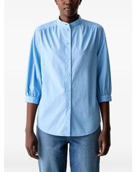 Marc O' Polo - Gathered-Detail Button-Up Blouse - Lyst