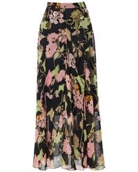 Temperley London - Maisie Floral-Print Sequin-Embellished Skirts - Lyst