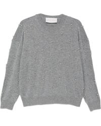 Circus Hotel - Stud-Embellished Knitted Sweater - Lyst