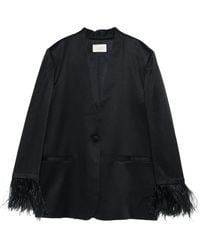 Montedoro - Feather-Trim Blazer - Lyst