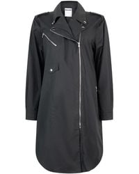Moschino - Manteau Asymétrique À Fermeture Zippée - Lyst