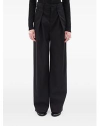 Ann Demeulemeester - Pantalon Plissé En Sergé - Lyst