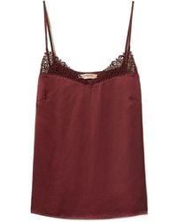 Twinset - Lace-Trimmed Top - Lyst