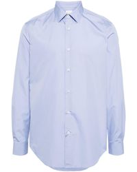 Paul Smith - Cotton Poplin Buttoned Shirt - Lyst
