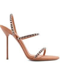 Paris Texas - Crystal-Embellished Stiletto-Heel Sandals - Lyst