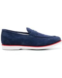 Kiton - Penny Slot Suede Loafers - Lyst