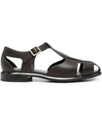 ADRIANNA FERETTI - Leather Side-Buckle Sandals - Lyst