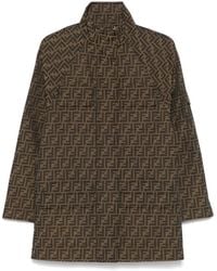 Fendi - Ff Canvas Short Coat - Lyst