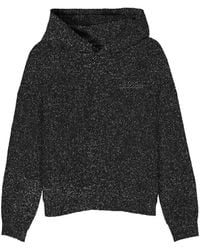 MC2 Saint Barth - Sweat À Capuche Mindy En Lurex - Lyst