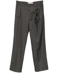 Song For The Mute - Stripe-Pattern Wide-Leg Trousers - Lyst
