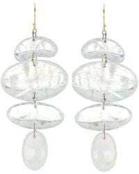 Ten Thousand Things - 18kt Yellow Gold Totem Moonstone Earrings - Lyst