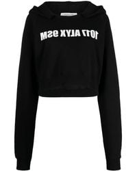 1017 ALYX 9SM - Logo-Print Cropped Cotton Hoodie - Lyst