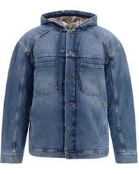 Off-White c/o Virgil Abloh - Bookish Padded Denim Jacket - Lyst