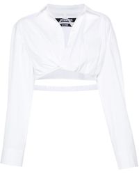 Jacquemus - La Chemise Bahia Cropped Blouse - Lyst